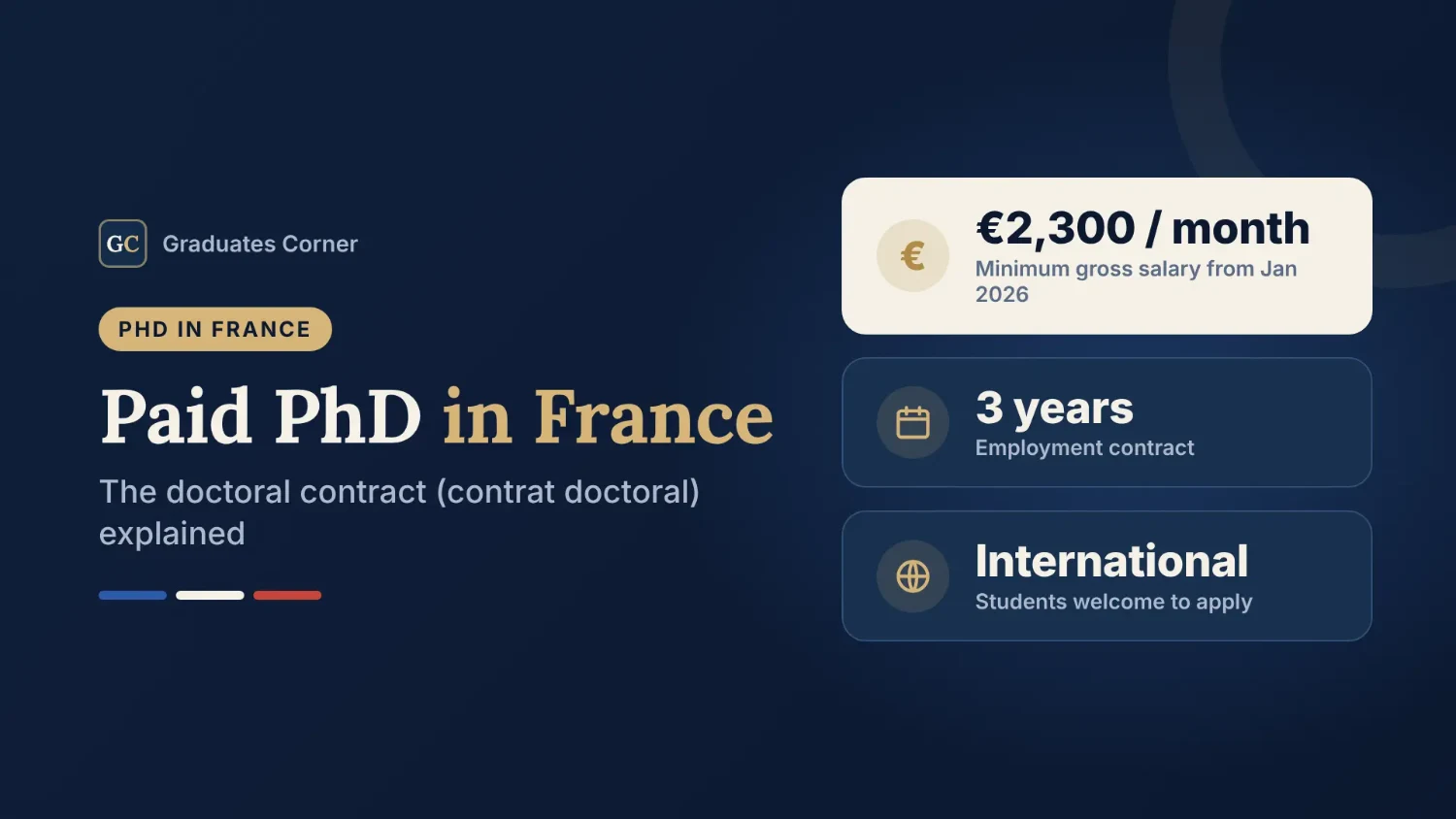 Paid PhD in France: Contrat Doctoral Salary & How to Apply