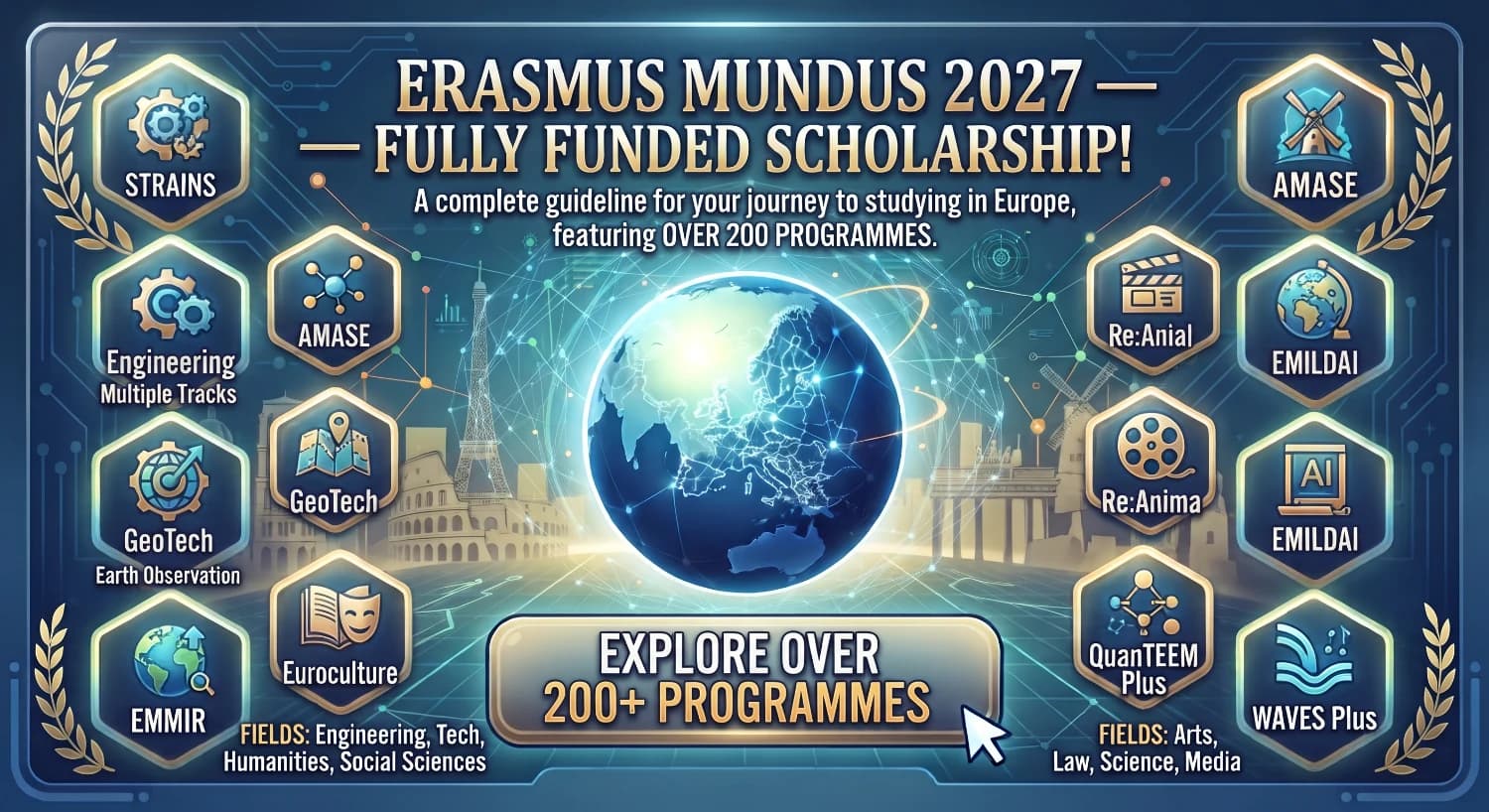 Erasmus Mundus Scholarship 2027: Eligibility & How to Apply