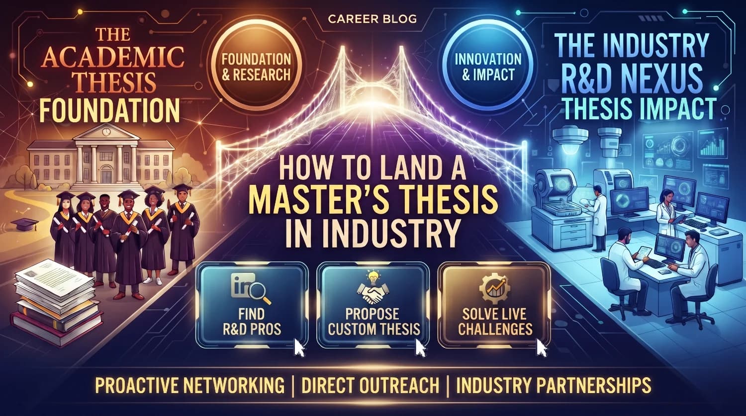 How to Land a Master's Thesis in Industry: A Step-by-Step Guide to Proactive Networking and Direct Outreach