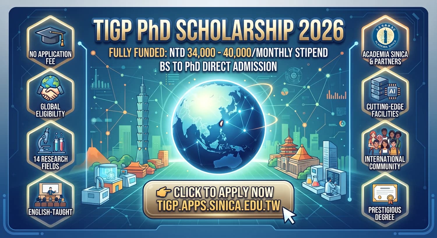 TIGP Scholarship 2027: Taiwan PhD Funding & Application Guide