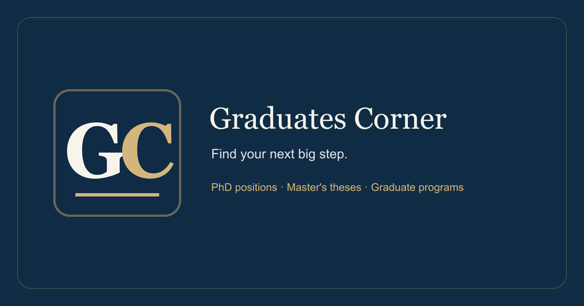 Learning Tech Corner PhD positions in artificial intelligence: 50 Open (October 2026 ...